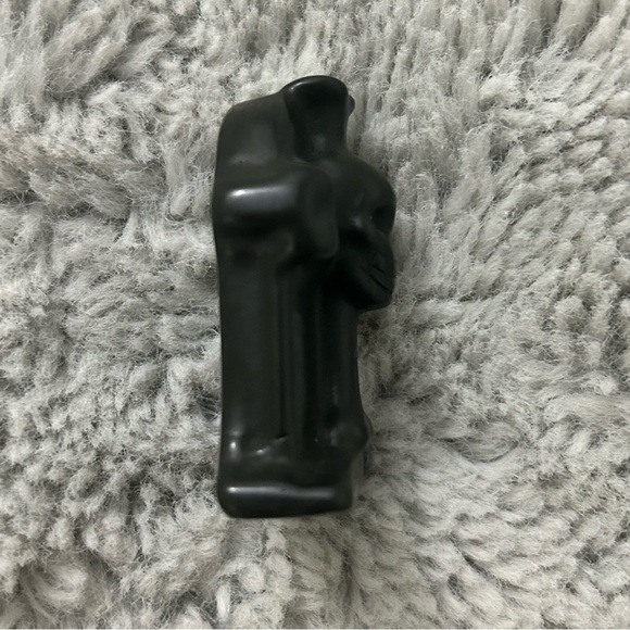 Black Obsidian Carved Skull Headstone Crystal - Picture 6 of 7